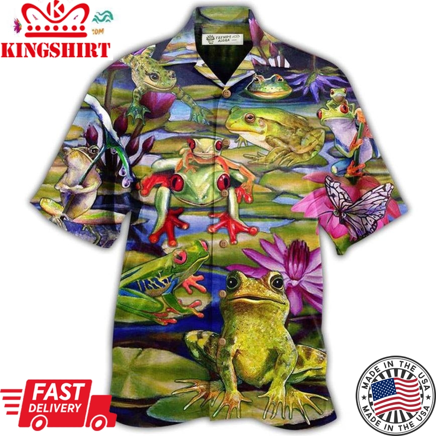 Frog Love Lake Hawaiian Shirt