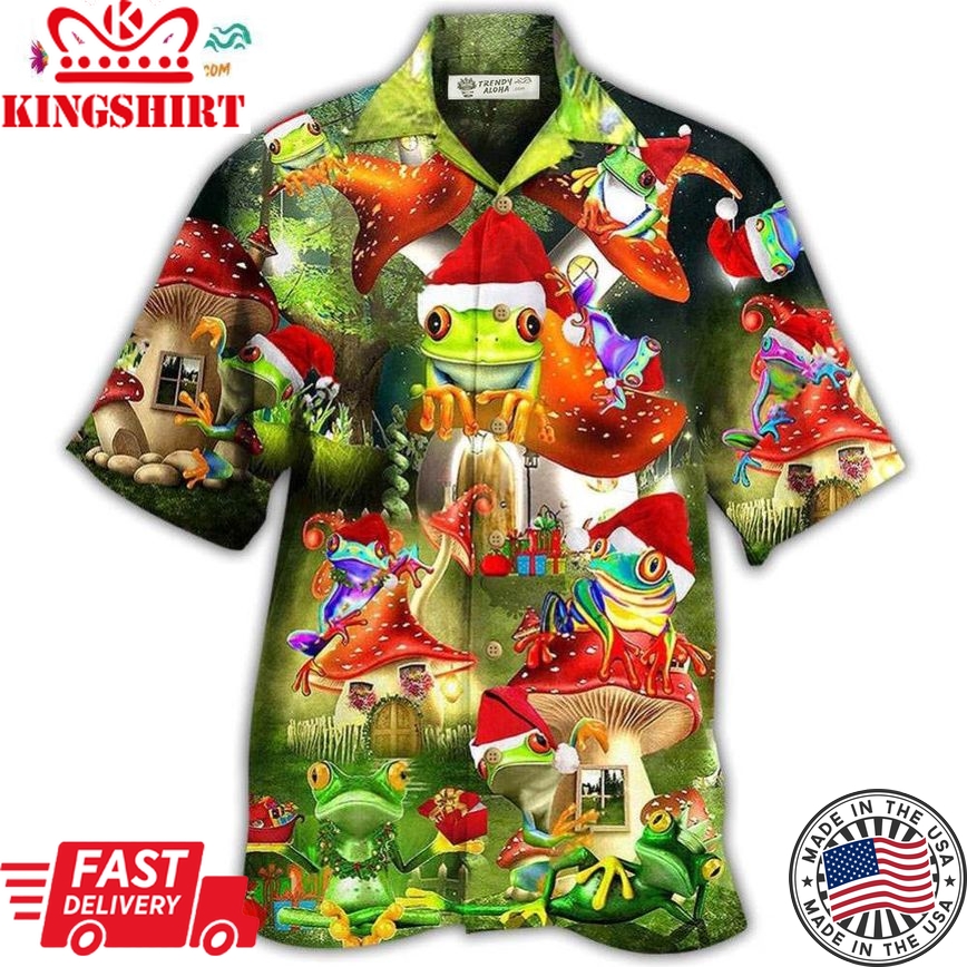 Frog Lover Christmas Hawaiian Shirt