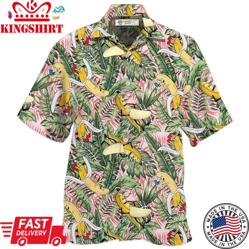 Fruit Banana Adult Humor Hawaiian Shirt