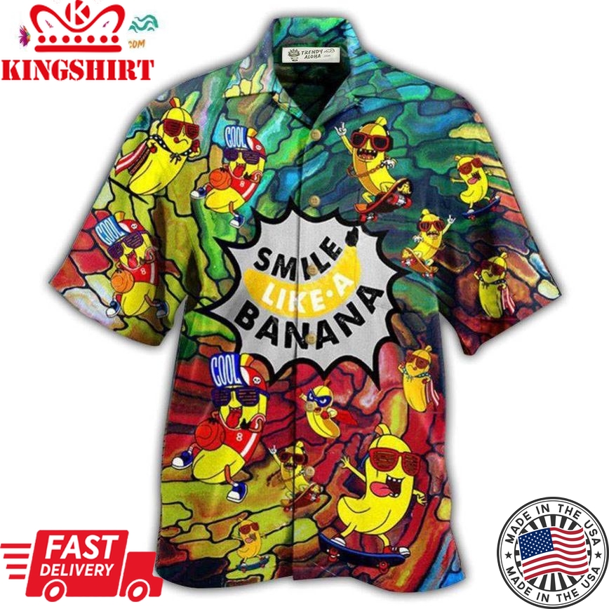 Fruit Smile Like Funny Bananas Hawaiian Shirt