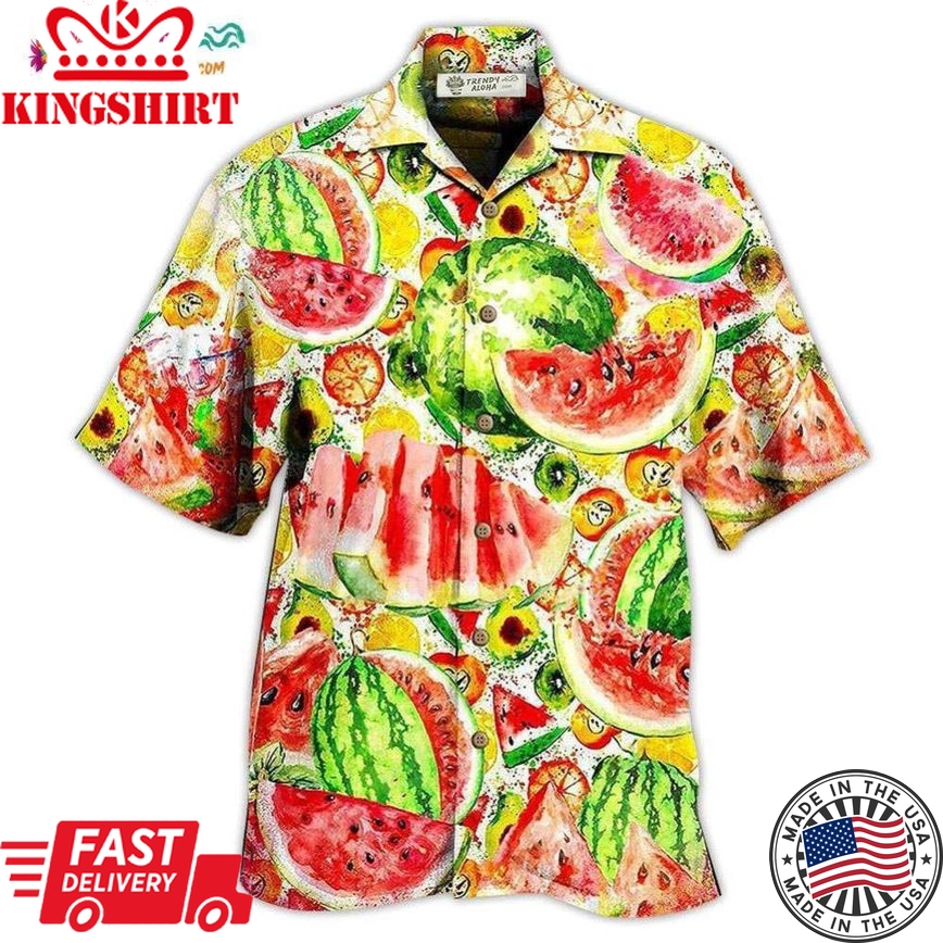 Fruit Summer Time Watermelon Hawaiian Shirt