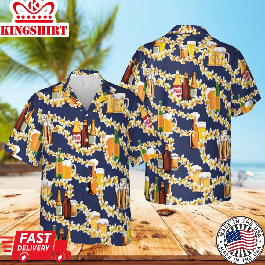 Funny Beer Trendy Hawaiian Shirt, Beer Garden Clothing