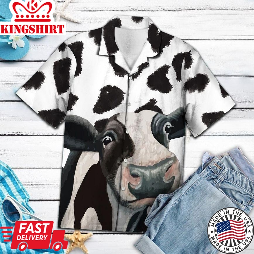 Funny Cow Aloha Trendy Hawaiian Shirts, Gift For Cow Lovers