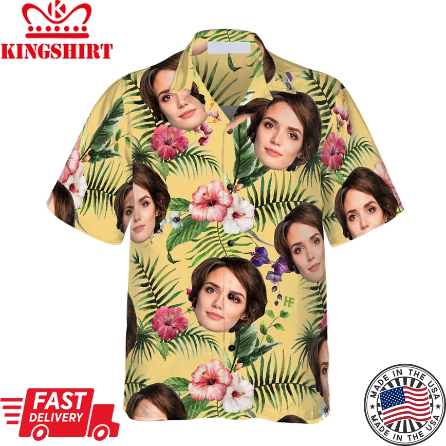 Funny Custom Face 05 Custom Trendy Hawaiian Shirt