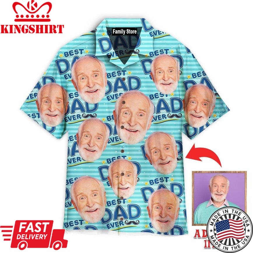 Funny Custom Face Amazing Dad Gift For Best Father Custom Hawaiian Shirt