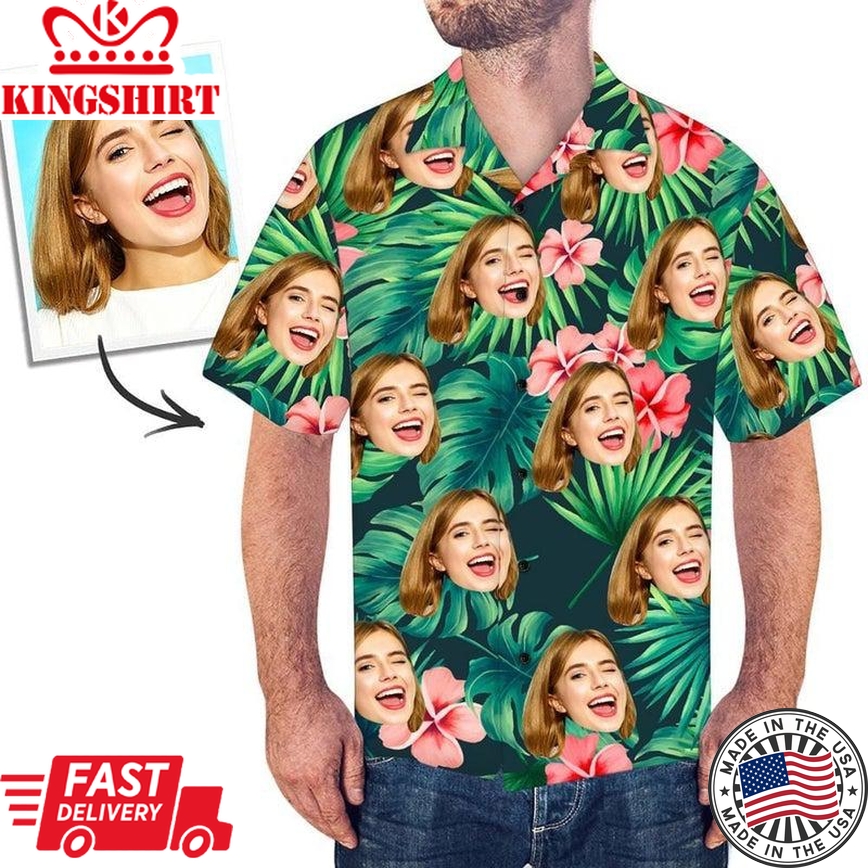 Funny Custom Face Birthday Gift Custom Hawaiian Shirt