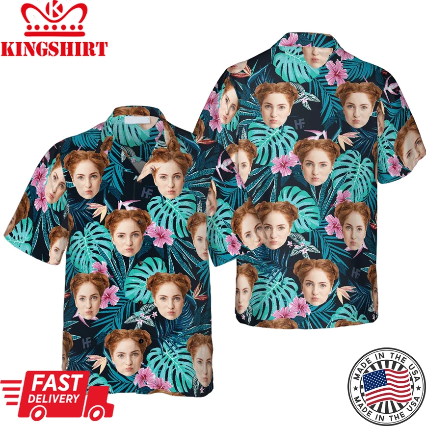 Funny Custom Face Custom Trendy Hawaiian Shirt, Men Trendy Hawaiian Shirt