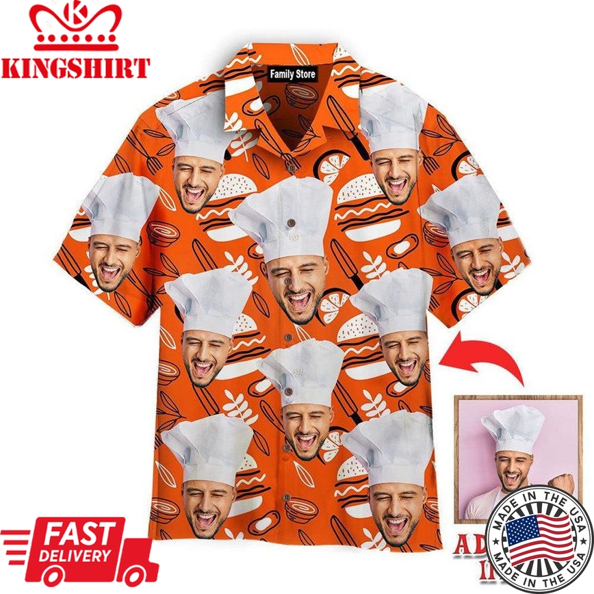 Funny Custom Face On Barbecue Party Custom Hawaiian Shirt