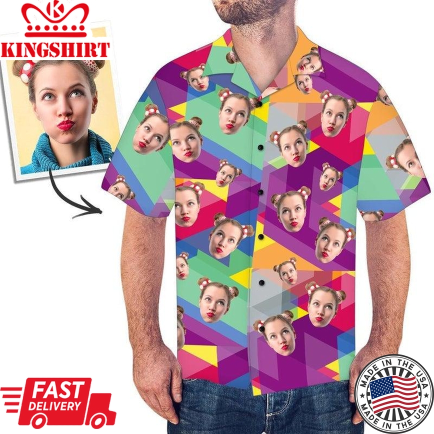 Funny Custom Face Summer Time Custom Hawaiian Shirt