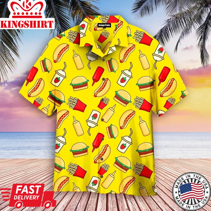 Funny Fast Food Trendy Hawaiian Shirt