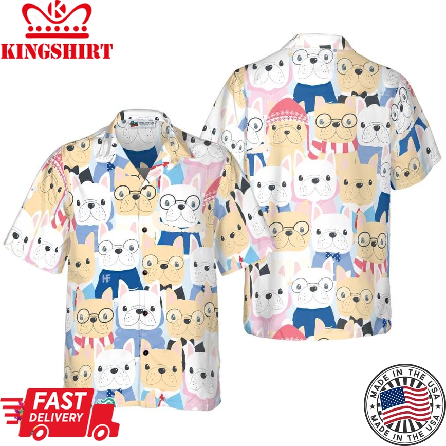 Funny French Bulldog Hawaiian Shirt