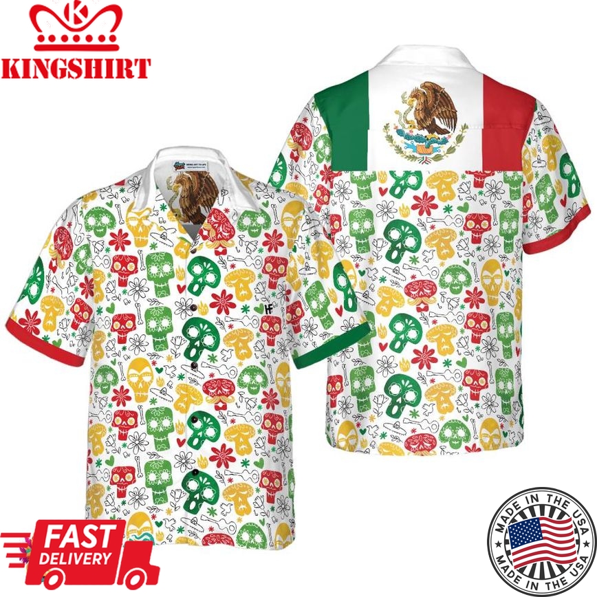 Funny Mexican Skull Hawaiian Shirt