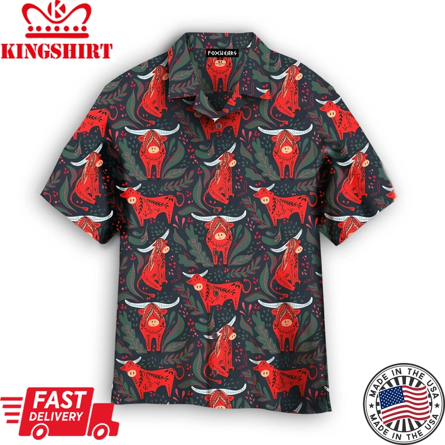 Funny Red Bulls Trendy Hawaiian Shirt For Aloha Shirt