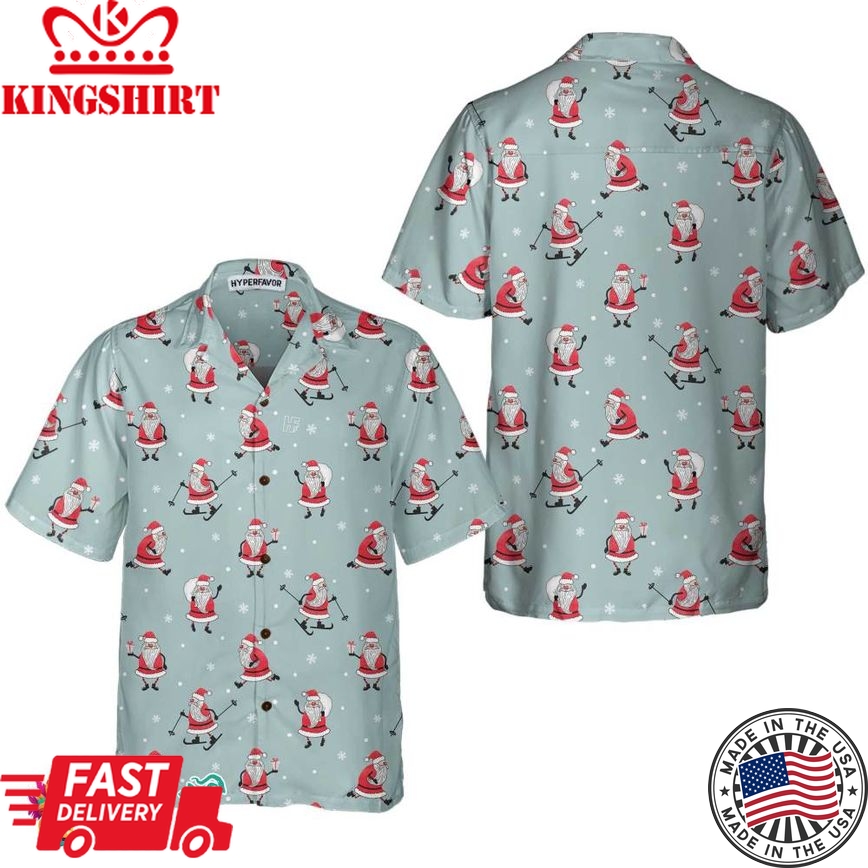 Funny Santa Claus Christmas Shirt For Men, Santa Claus Hawaiian Shirt