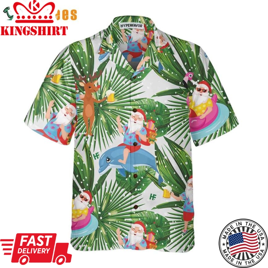 Funny Santa Claus Shirt For Christmas, Xmas Trendy Hawaiian Shirt Perfect Gifts For Your Loved Ones