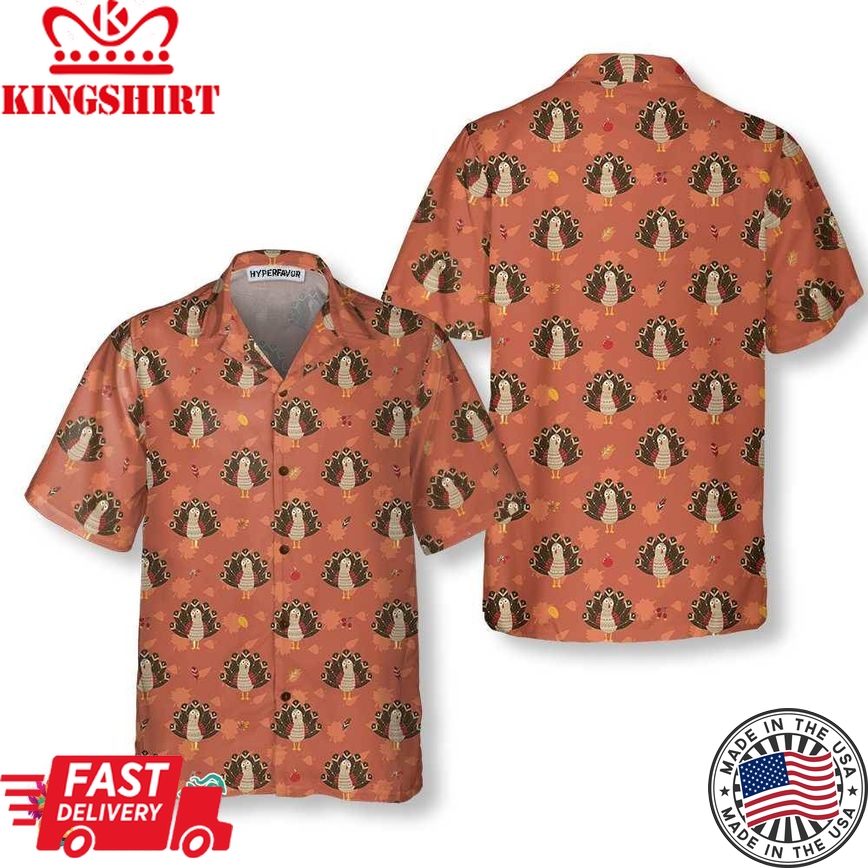 Funny Thanksgiving Turkeys Hawaiian Shirt, Turkey Gobble Shirt, Gift For Thanksgiving Day