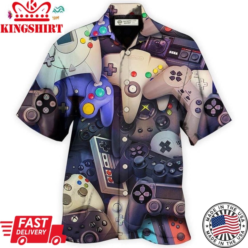 Game Controllers Choose Your Weapon Gamer Hawaiian Shirt