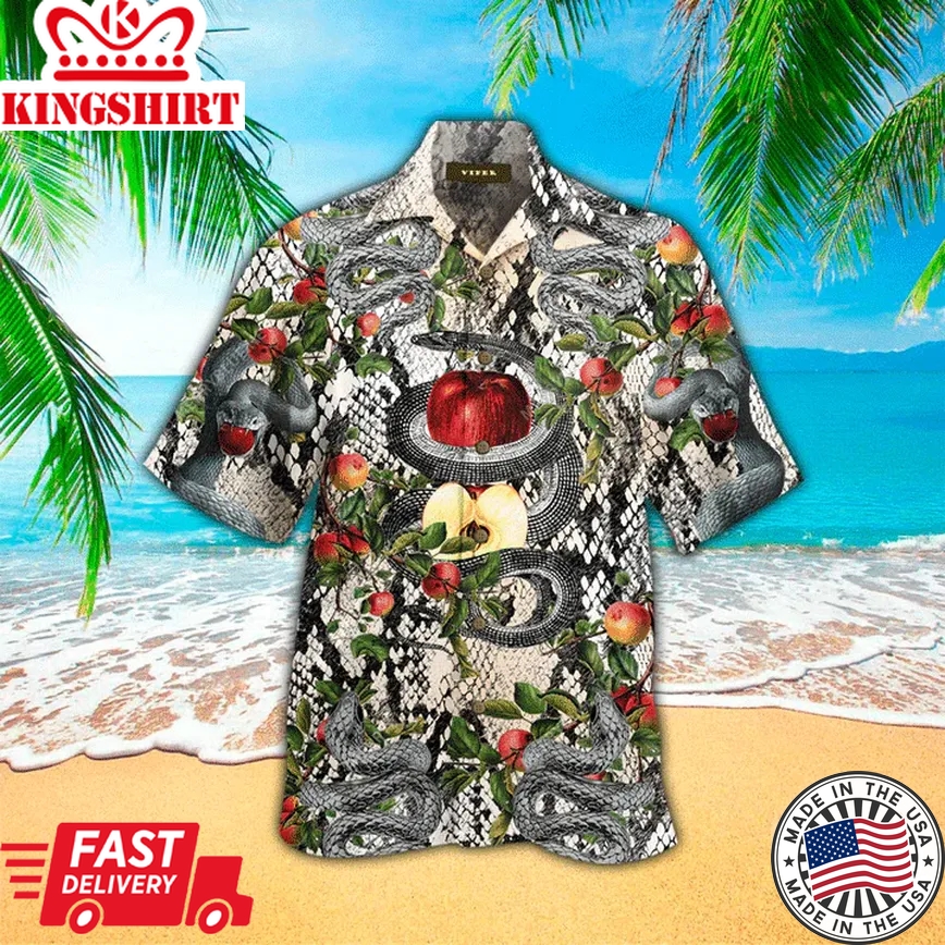 Garden Of Eden Snake Unisex Trendy Hawaiian Shirt Summer Gifts