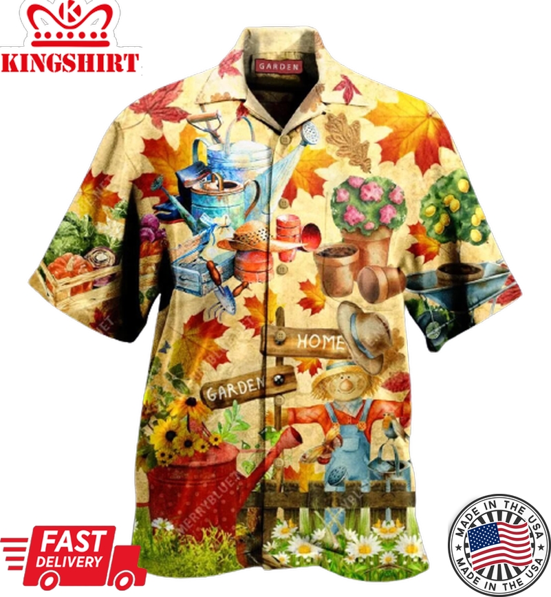 Gardening Hawaii Shirt Garden Home Autumn Aloha Shirt Gardening Shirt