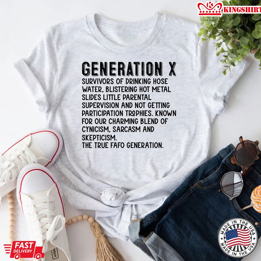 Generation X Survivors Of Drinking Hose Water Blistering Hot Metal T-Shirt