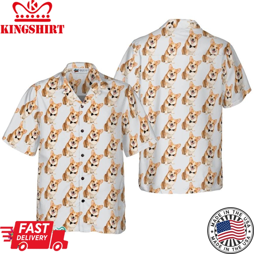 Gentleman Corgi Hawaiian Shirt, Best Corgi Shirt For Men And Women