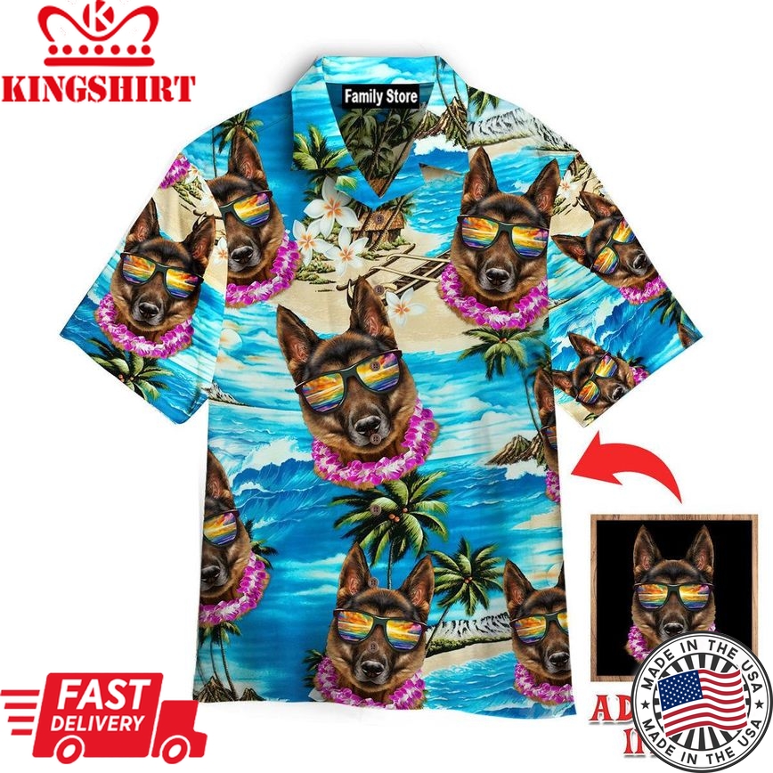 German Shepherd Custom Hawaiian Shirt