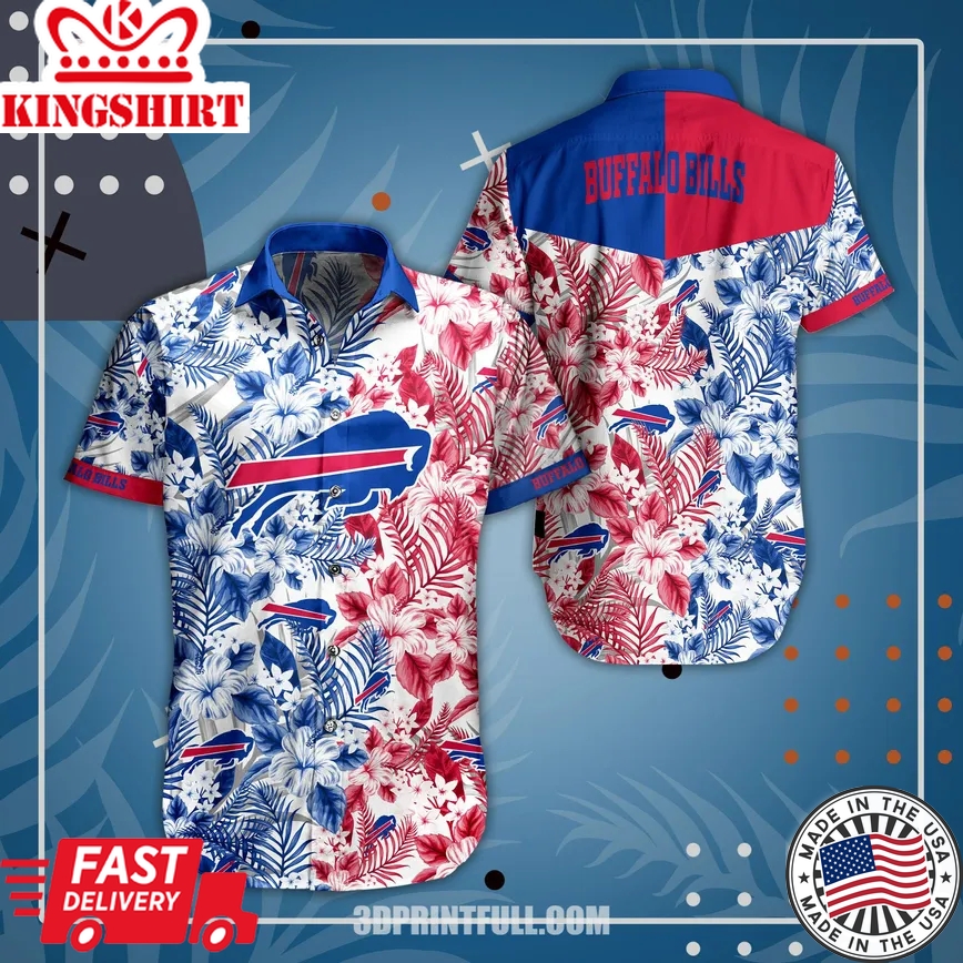 Get Noticed in NFL Buffalo Bills Hawaiian Shirt: Short Style Trending - Perfect for Game Day