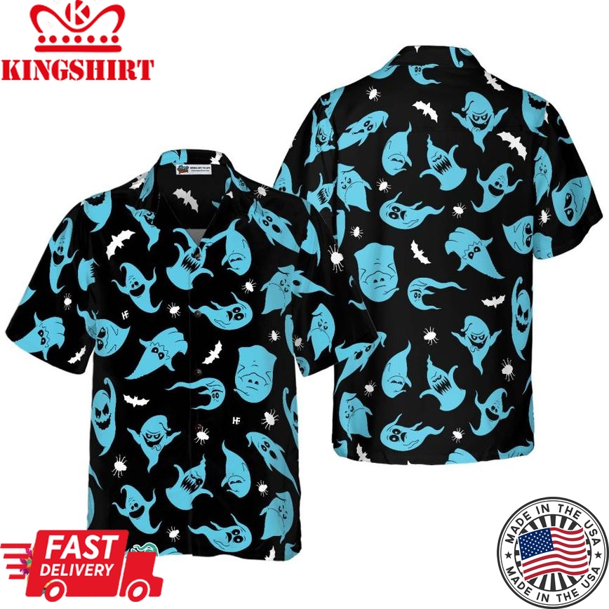 Ghosts Halloween Hawaiian Shirt