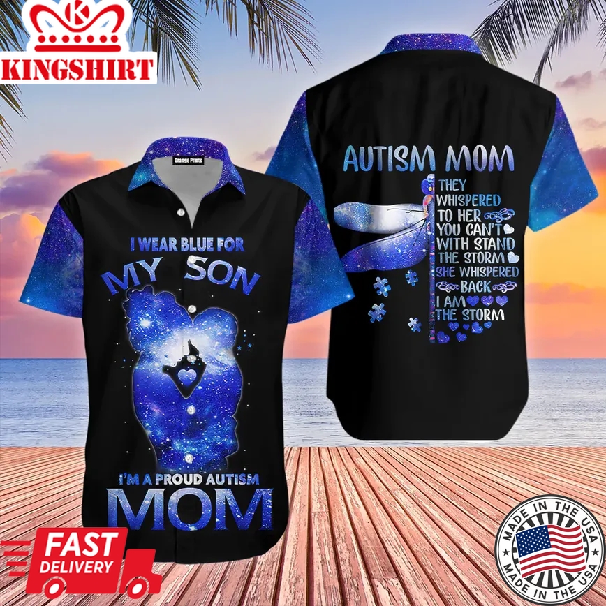 Gift For Mom Autism Mom Trendy Hawaiian Shirt For