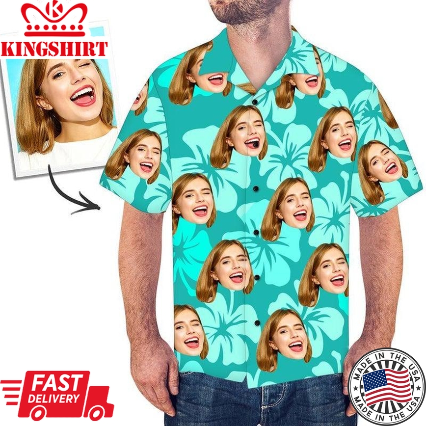 Giggles and Grins Fiesta: Funny Custom Face Hawaiian Shirt