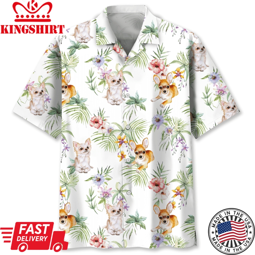 Giraffe Tropical Trendy Hawaiian Shirt