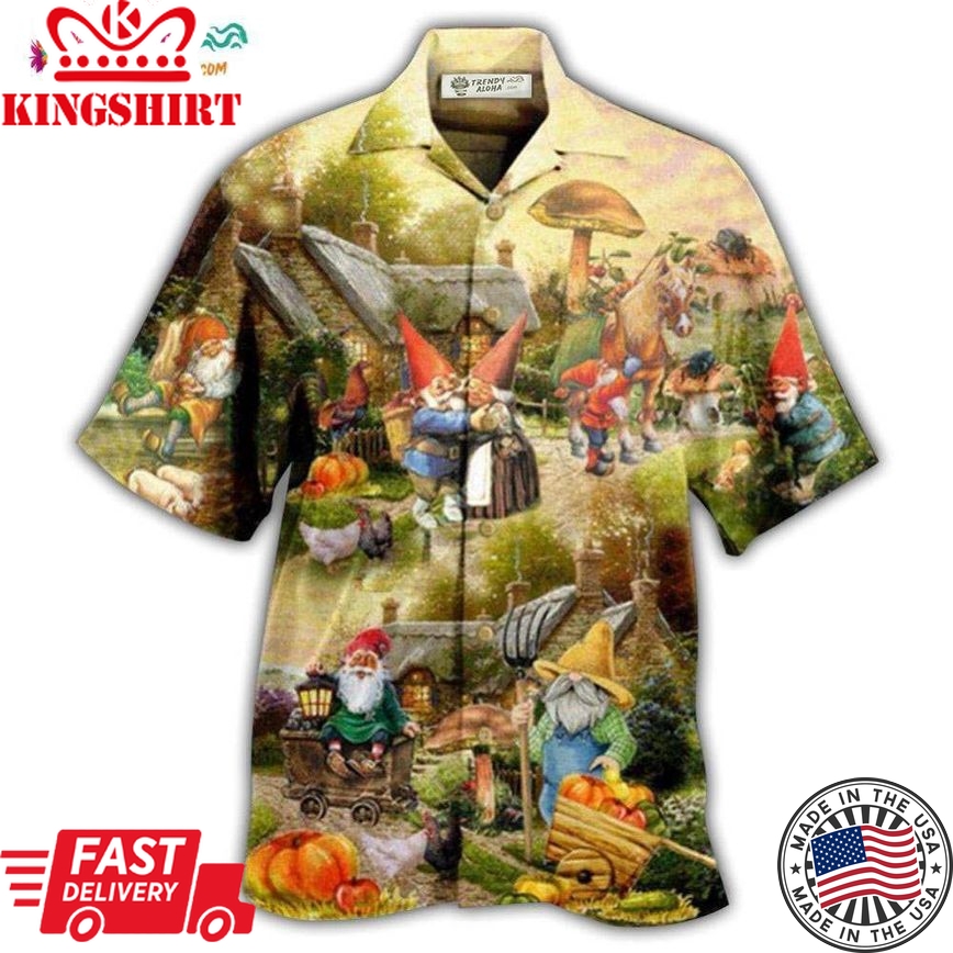 Gnome Farmer Oh Gnomes Hawaiian Shirt