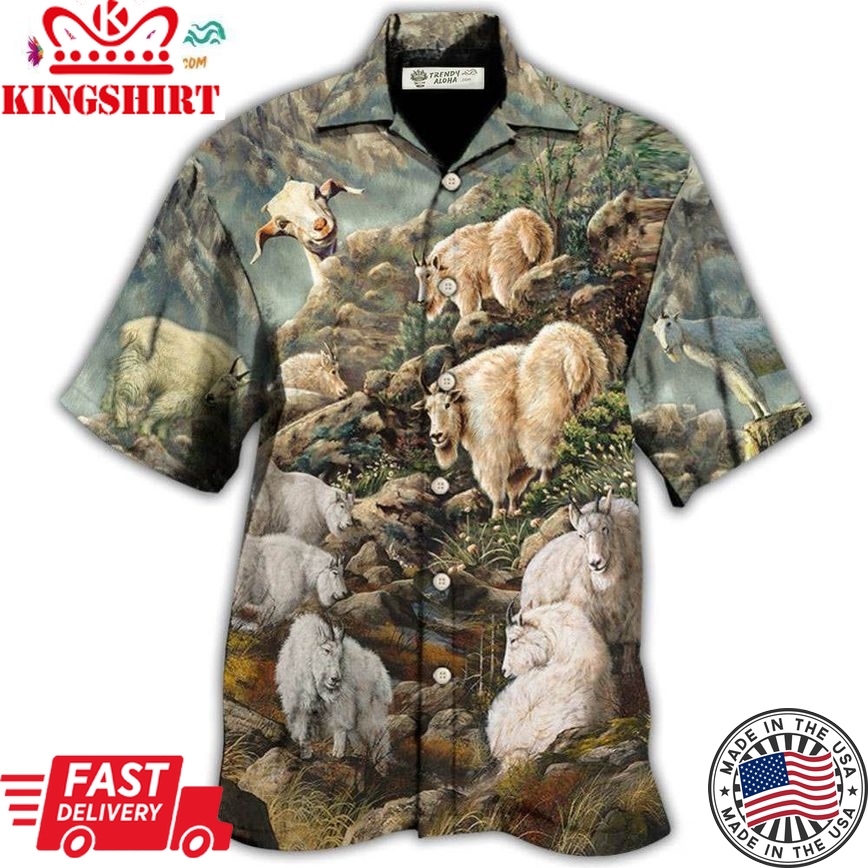 Goat Mountain Wild Life Hawaiian Shirt