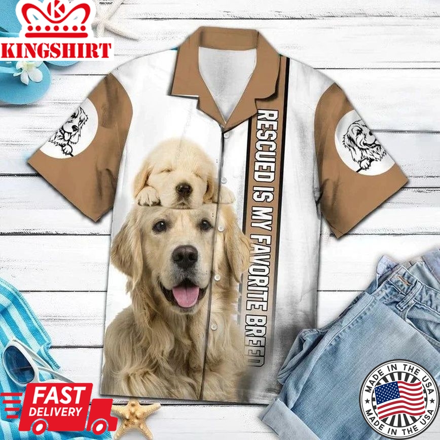 Golden Retriever Is My Favorite Breed Hawaiian Shirt