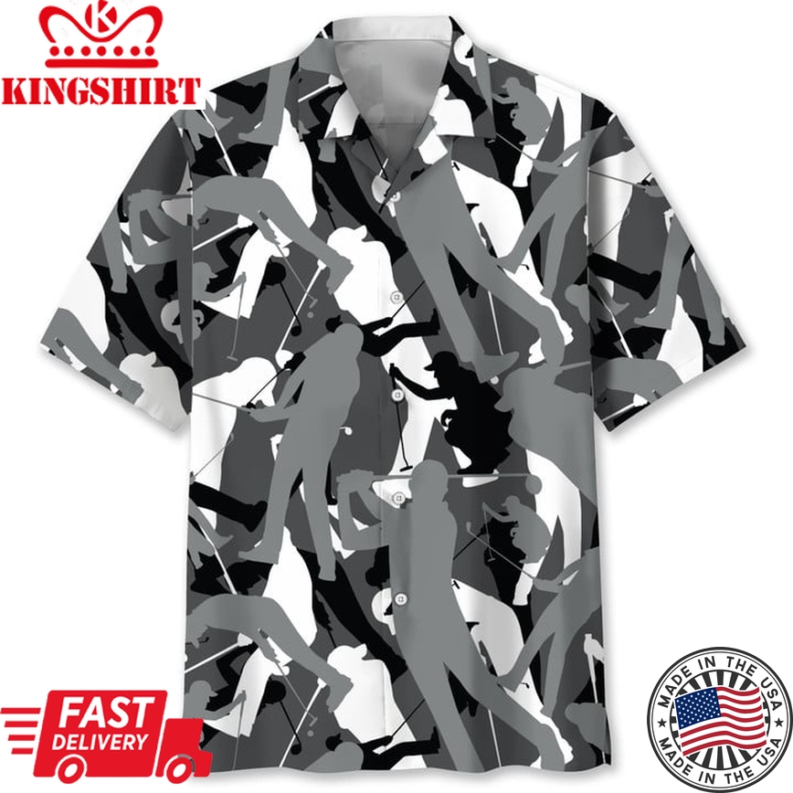 Golf Camo Pattern Hawaii Shirt