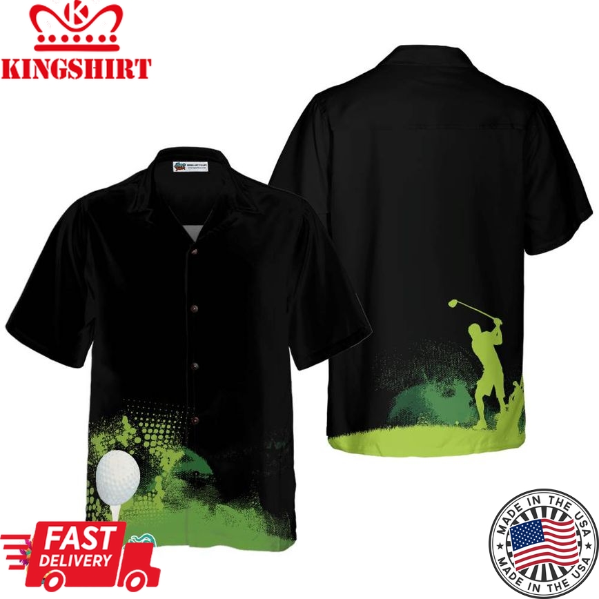 Golf Grunge Graphic Hawaiian Shirt