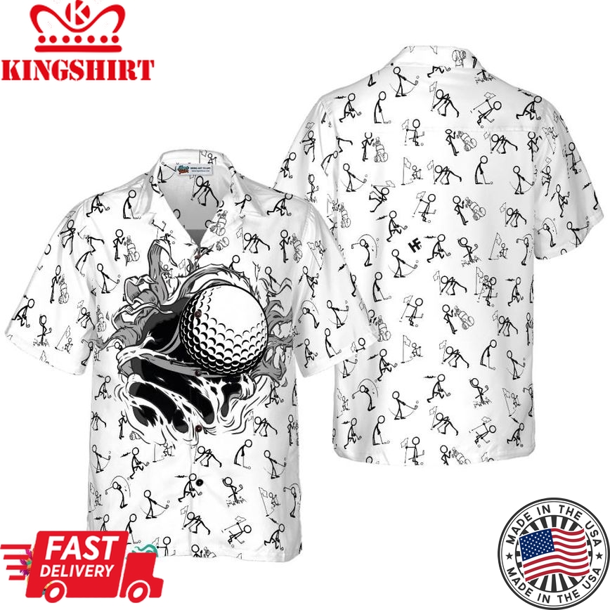 Golf Hole Breakthrough Hawaiian Shirt