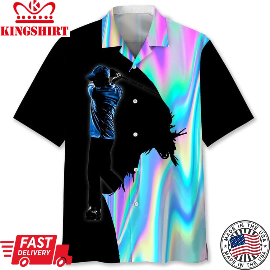 Golf Liquid Metal Hawaii Shirt