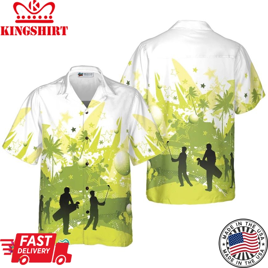 Golf Stock Illustration Hawaiian Shirt