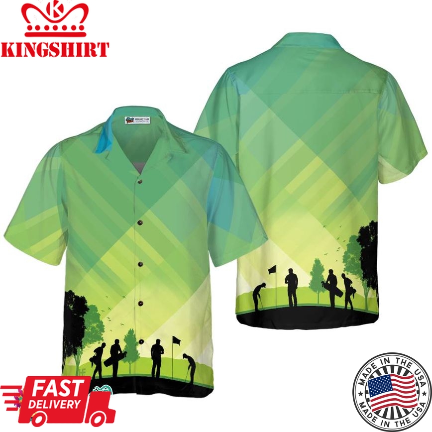 Golf Stock Illustration V2 Hawaiian Shirt