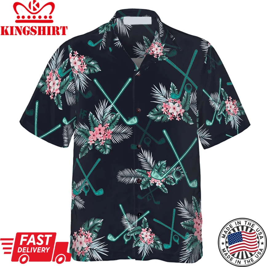 Golf Tropical Trendy Hawaiian Shirt, Sport Trendy Hawaiian Shirt, Best Gifts For Men, Hawaiian Gift