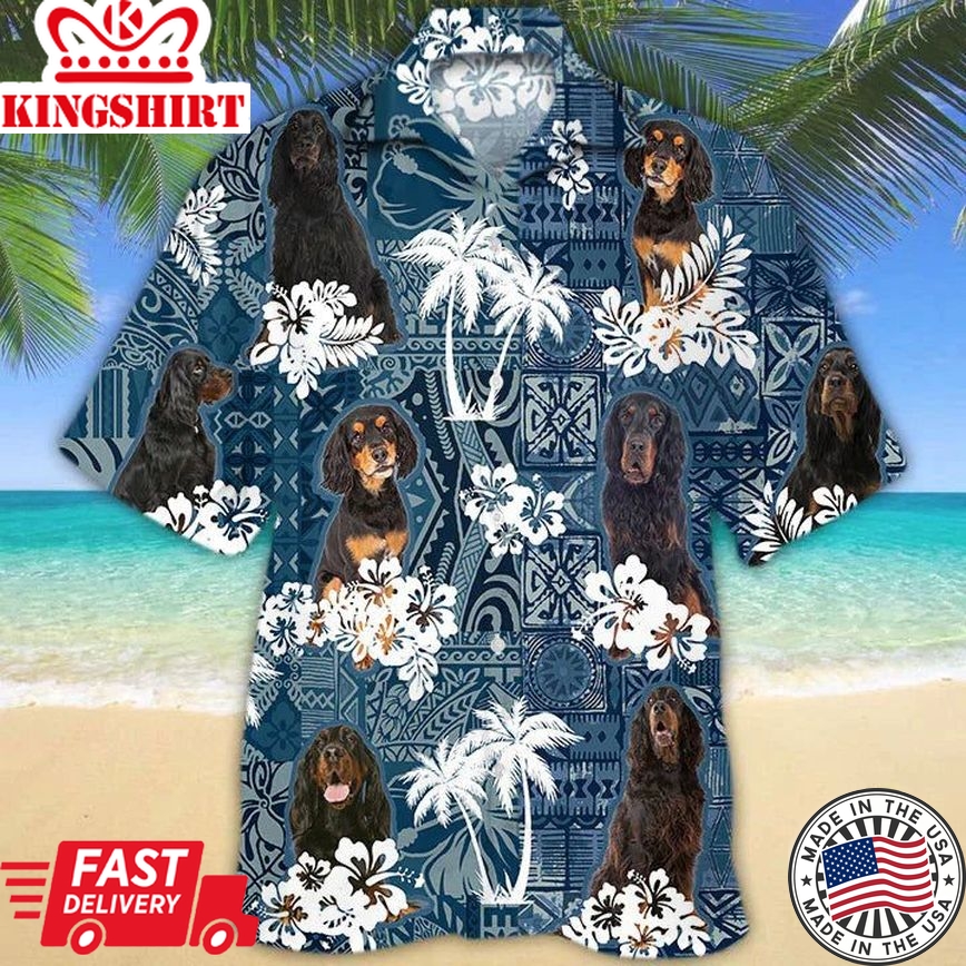 Gordon Setter Hawaiian Shirt