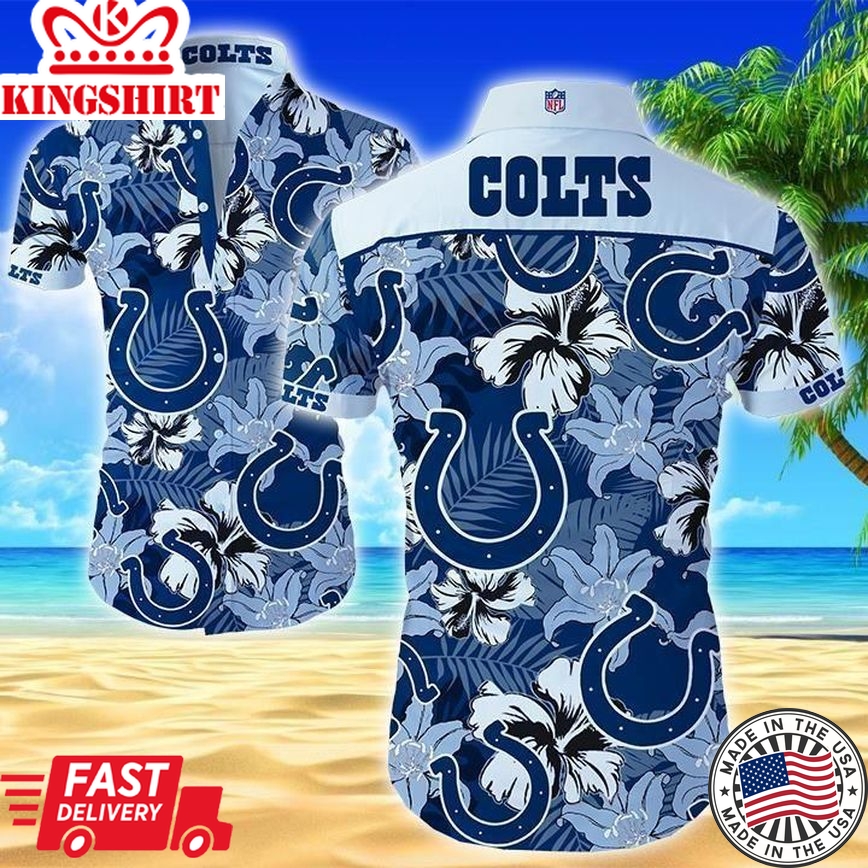 Great Indianapolis Colts Hawaiian Shirt For Sale