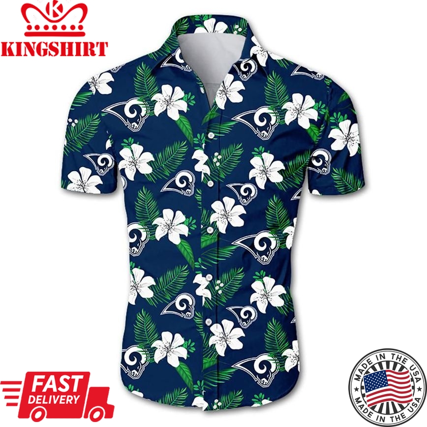 Great Los Angeles Rams Hawaiian Shirt Gift For Fans