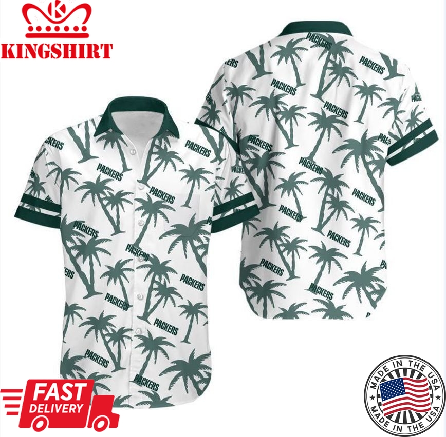 Green Bay Packers Coconut Tree NFL Gift For Fan Hawaii Shirt And Short