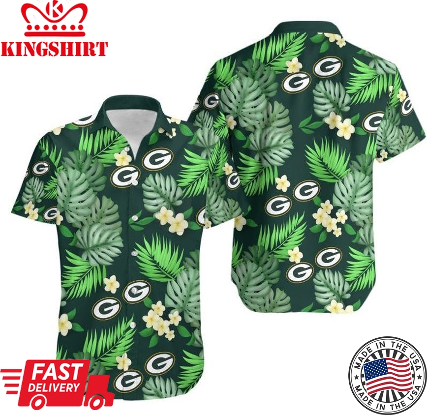 Green Bay Packers NFL Gift For Fan Hawaii Shirt And Shorts: Summer Collection, Trending Hawaiian Shirts