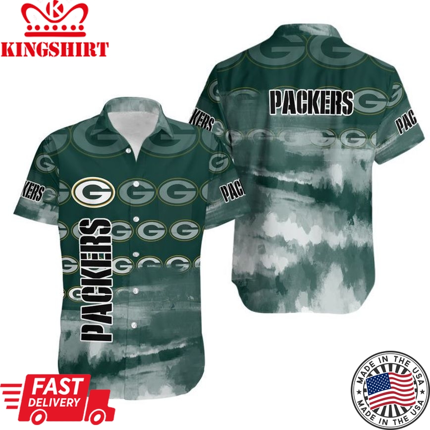 Green Bay Packers NFL Gift For Fan Hawaiian Graphic Print Short Sleeve