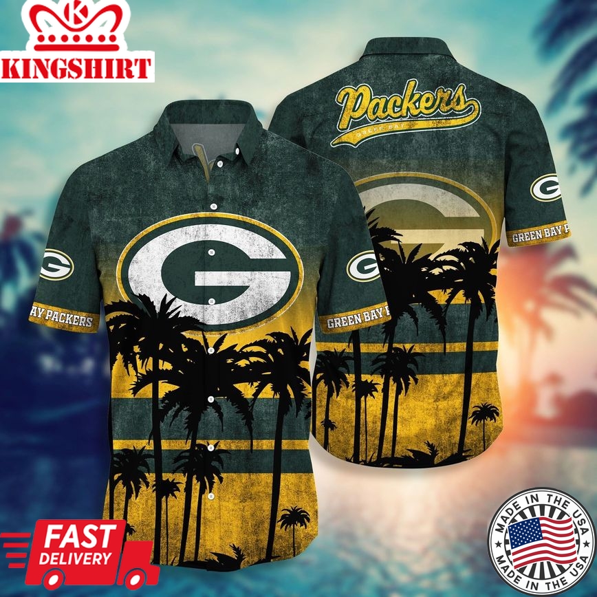 Green Bay Packers NFL-Hawaii Shirt: Short Style, Hot Trending, Summer Collection, Trending Hawaiian Shirts