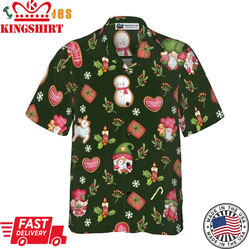 Green Gnome Merry Christmas Trendy Hawaiian Shirt Perfect Gifts For Your Loved Ones