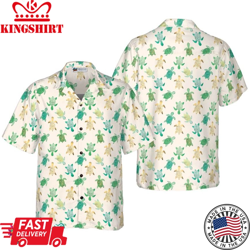 Green Sea Turtle Hawaiian Shirt